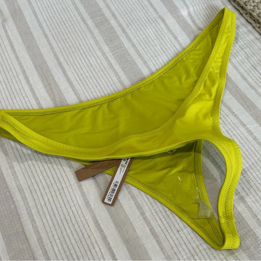 SKIMS Vibrant‎ Neon Yellow Bikini Bottom Thong Swim 3X